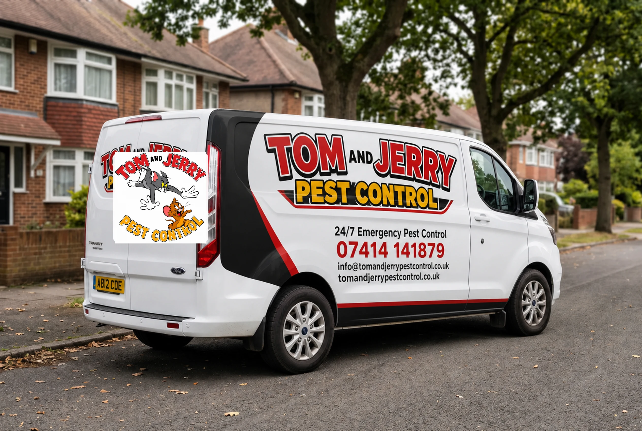 Tom & Jerry Pest Control service van in West Drayton and West Drayton and London